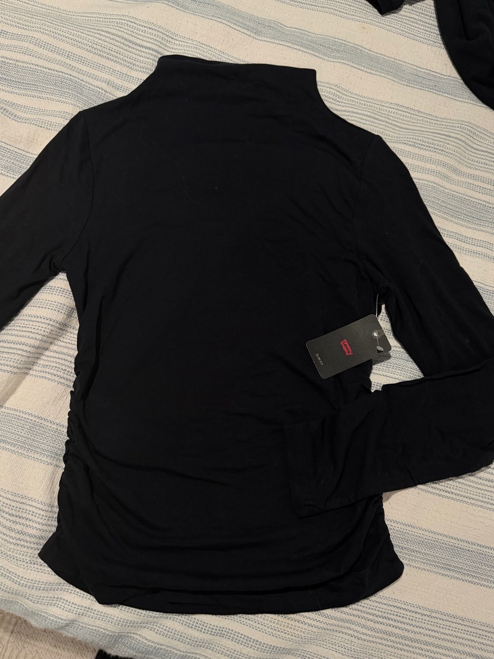 Levi's Women's Black Long-Sleeve Mock Neck Top